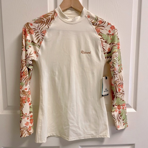 Rip Curl La Quinta Floral Long Sleeve UPF Rash Guard Size XS - Picture 6 of 8